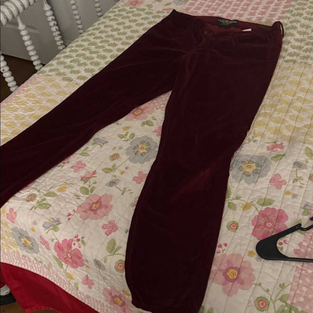 Lucky Brand Deep Red Ankle Pants - Picture 4 of 4